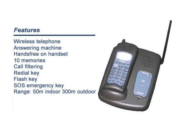 Cordless phone with answering machine PHILIPS NEC